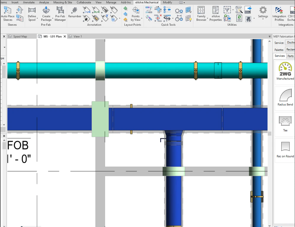 screenshot of EVOLVE Mechanical